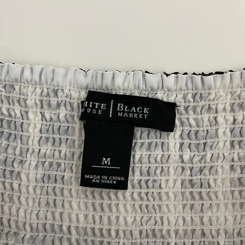 White House Black Market Printed A-line Skirt Size Medium